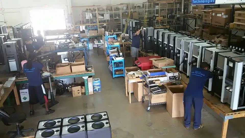 Usine de fabrication des générateurs d'eau
