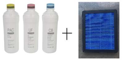 Complete C2-filterset -> 3 waterfilters + 1 luchtfilter