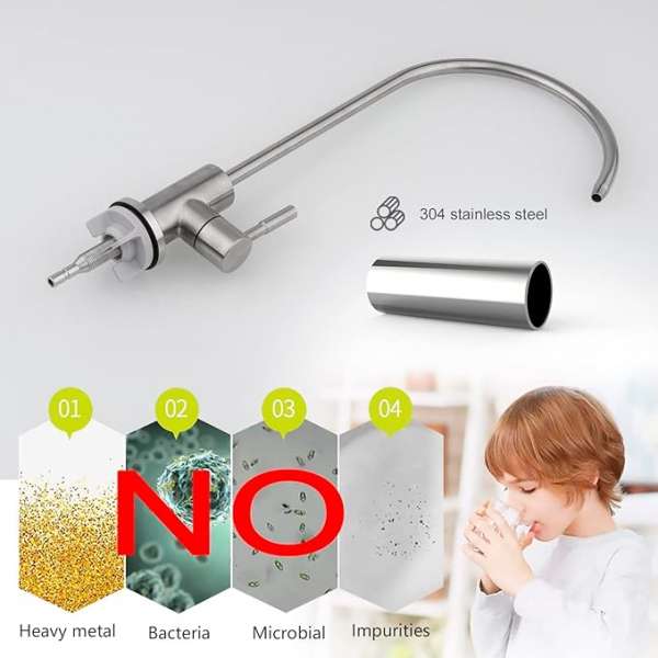 Robinet de Cuisine en Acier Inoxydable pour osmoseur – Image 4