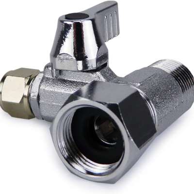 Vanne d'Arrêt Adaptateur en T 3/8"x3/8"x3/8"